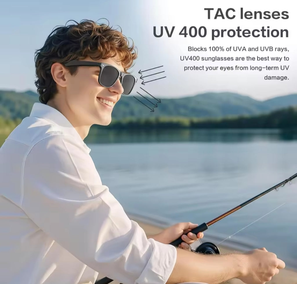 Nuova registrazione con occhiali intelligenti con fotocamera da 8 milioni di pixel Video Ai Photo Recognition Risposta Traduzione Impermeabile Occhiali a luce blu