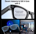 Nuova registrazione con occhiali intelligenti con fotocamera da 8 milioni di pixel Video Ai Photo Recognition Risposta Traduzione Impermeabile Occhiali a luce blu
