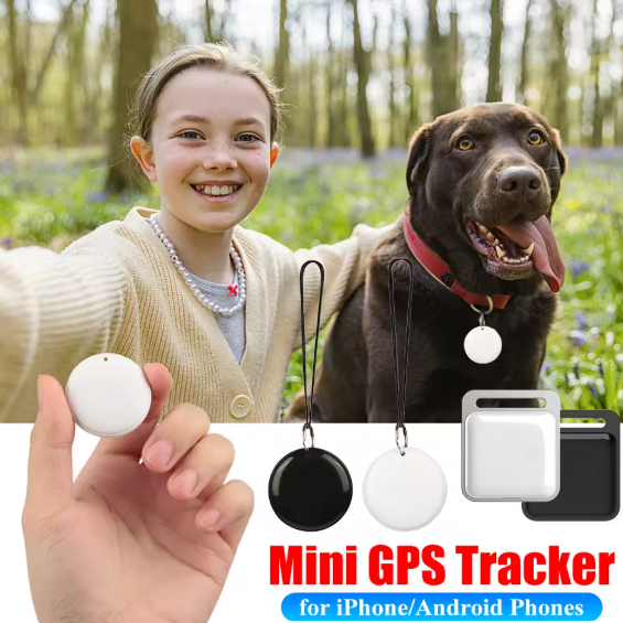 Mini localizzatore GPS wireless Allarme anti-smarrimento Portachiavi Portafoglio Finder APP Registrazione GPS Smart Tag Compatibile con Bluetooth per iPhone/Android