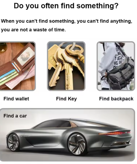 Mini localizzatore GPS wireless Allarme anti-smarrimento Portachiavi Portafoglio Finder APP Registrazione GPS Smart Tag Compatibile con Bluetooth per iPhone/Android